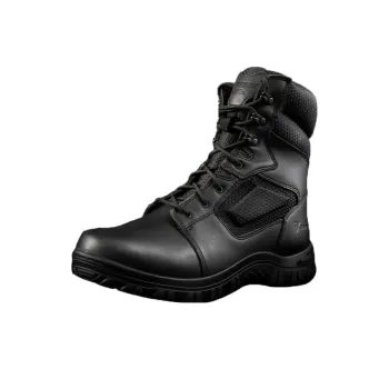 BATES Cushioning Anti-Slip Wear-Resistant Water-Resistant Coverage High-Top Outdoor Shoes Unisex Black