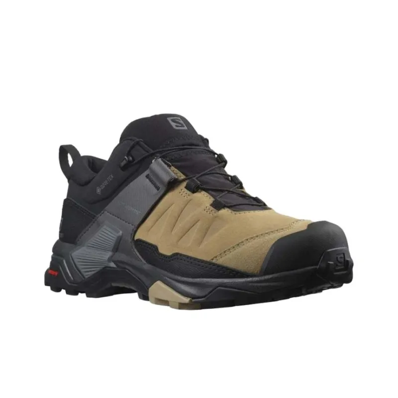 SALOMON X Ultra 4 LTR Gorete Cushioning Wear-Resistant Low-Top Outdoor Shoes Women's Brown Black Gray-2