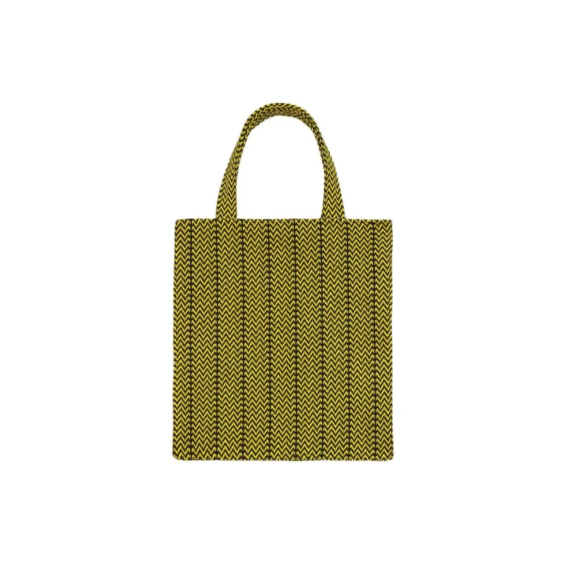 Lanvin Cotton Tote Bag, Shopping Bag, Handbag Women's Black & Corn-1