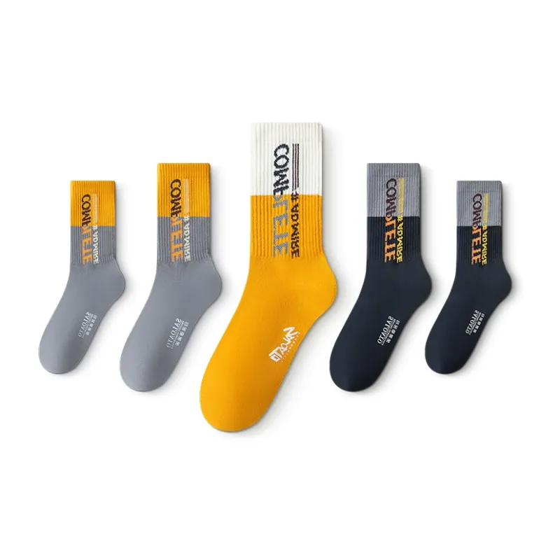 Taste The Color Knee High Socks Unisex 5 Pack-12