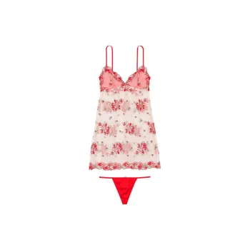 Victoria's Secret Underwear Set Women's Nude Floral