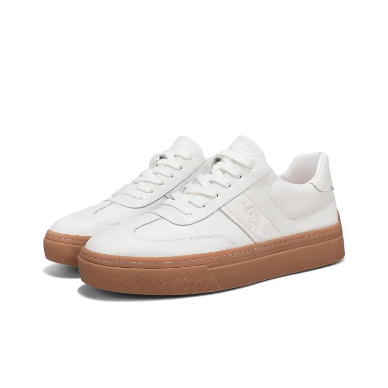 U.S. POLO ASSN. Minimalist Style German Army Trainers Height Increasing Lightweight Low Top Skateboard Shoes Men's-7