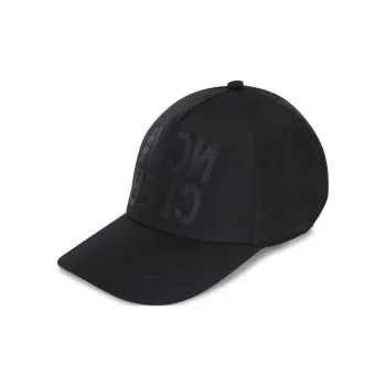Moncler Polyester Cotton Baseball Caps Unisex Black