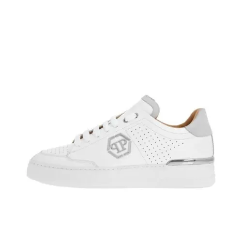 PHILIPP PLEIN Hexagon Leather Sneakers