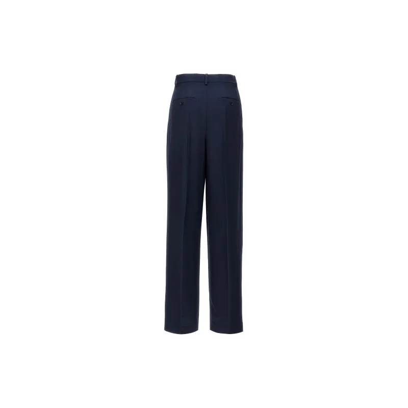 THEORY High Waist Pleated Pants-1