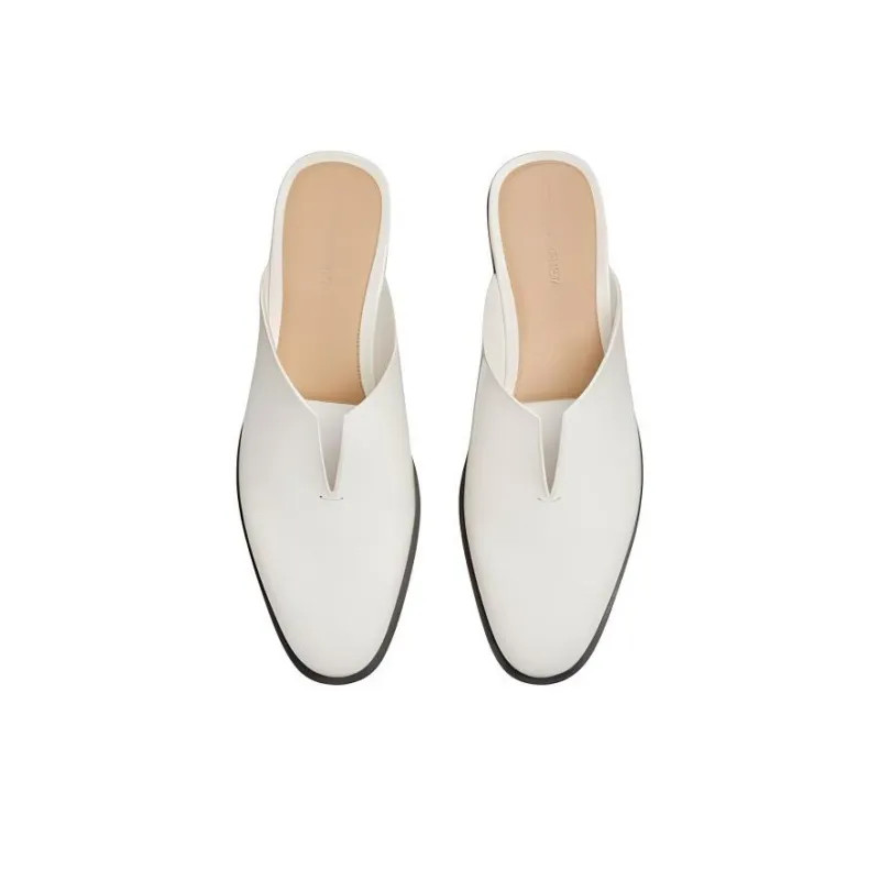 Bottega Veneta Slip Resistant Closed Toe Slippers Women's White-2
