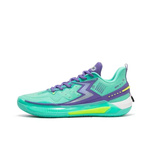 361° BIG3 5.0 Quick Basketball Shoes Unisex Low-Top Green/Purple