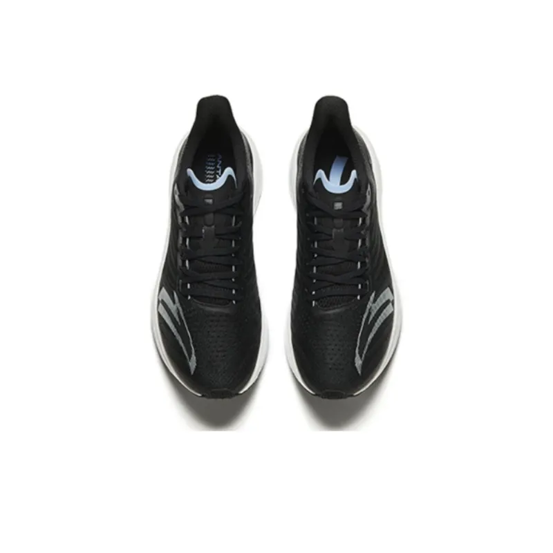 Anta MACH 4.0 Cushioned Slip Resistant Abrasion Resistant Low Top Casual Running Shoes Men's Black Blue-2
