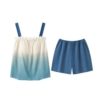 OEING Pajama Set Women's Peacock Blue