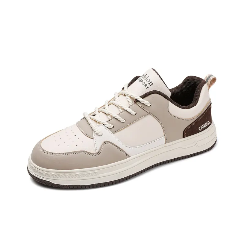 CAMOSI Skateboard Shoes Unisex Low Top Gray/Brown/Green-1