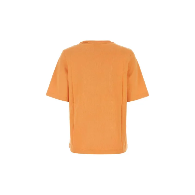 Maison Kitsune Logo Embroidered Crewneck T-Shirt-1