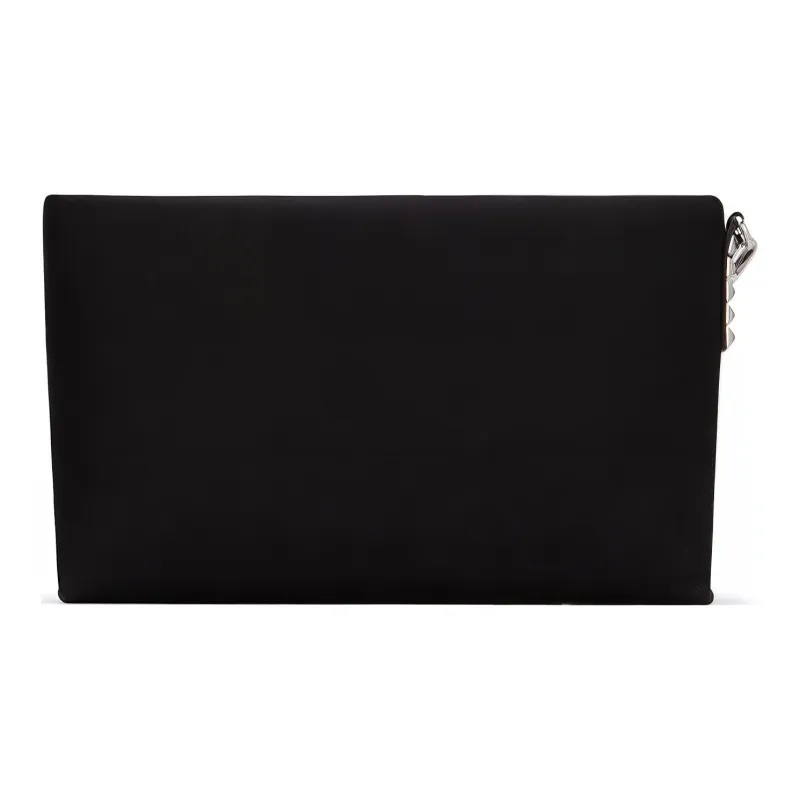 PRADA Nylon Clutch Regular Women's Black-3