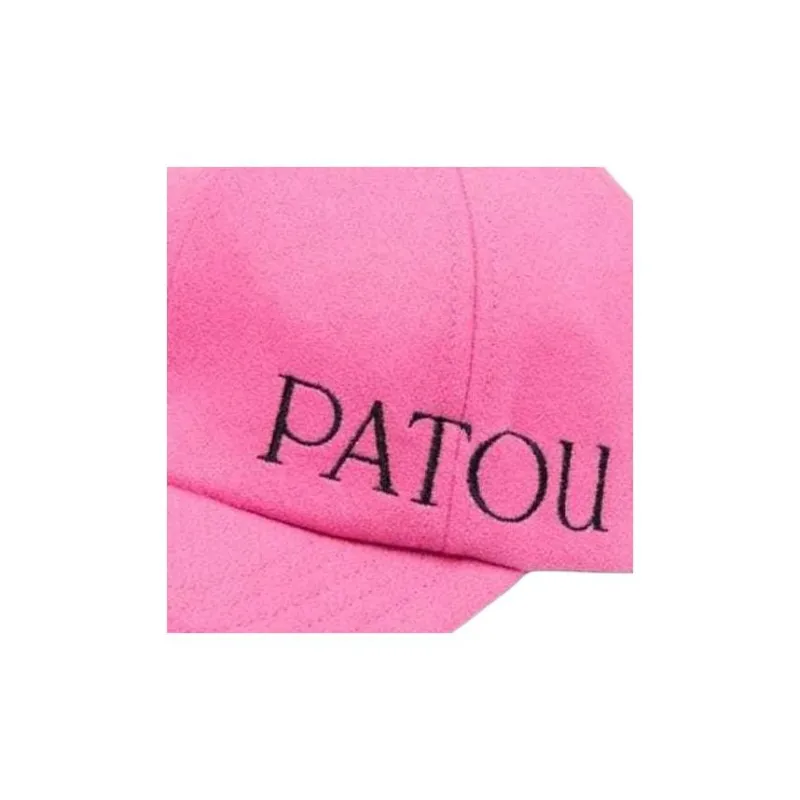 Patou Embroidered logo Wool cashmere Cap-2