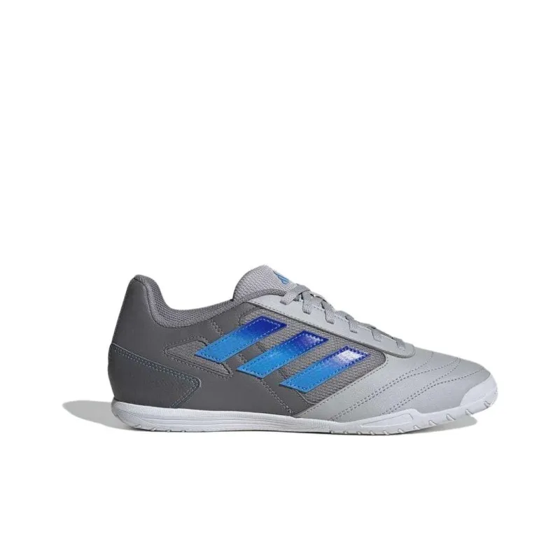 Adidas Super Sala II Abrasion Resistant Breathable Soccer Shoes Men's Gray-1