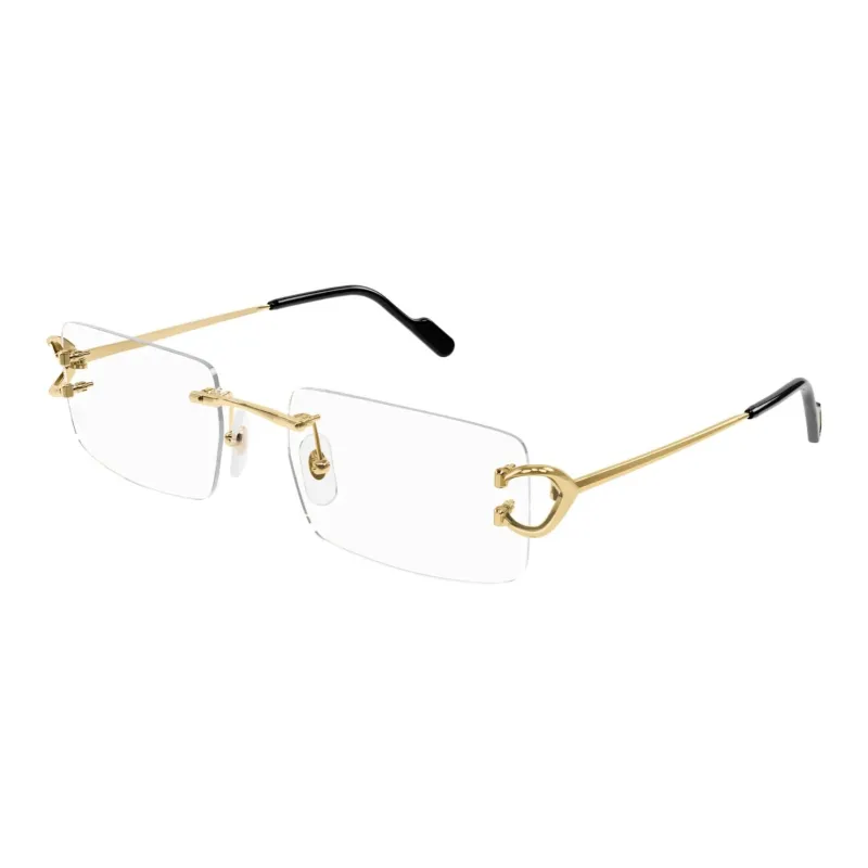 Cartier Eyewear Rimless Rectangle frame Glasses-2