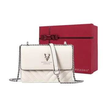 PESASRIE Crossbody Bags Ecru