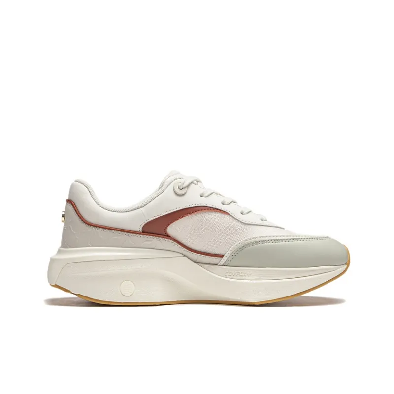 LI NING 1990 Xuanji Cushioning, Wear Resistant Low Top Running Shoes Women's White Gray Green-1
