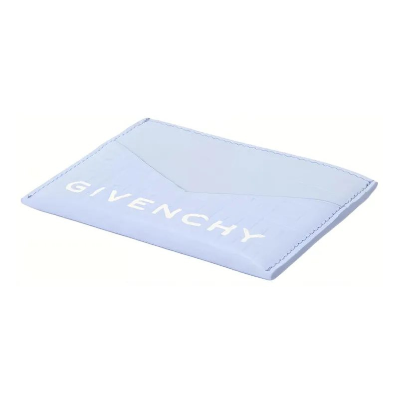 Givenchy Cow Leather Card Holder Women's Pink Blue-2
