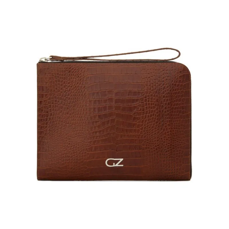 Giuseppe Zanotti/GZ Leather Clutch Men's Brown-0