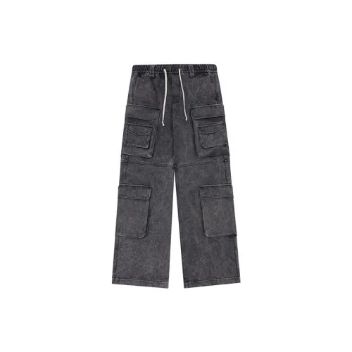 CHINISM Blackwater Series Cargo Pants Men Washed Black