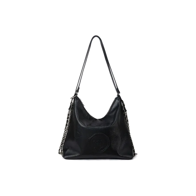 RED DRAGONFLY PU Leather Soft Leather Shoulder Bag Backpack Regular Women's Brown/Black-1