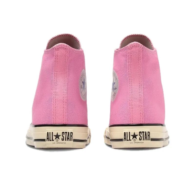 Converse All Star Us Agedcolors Hi Slip Resistant Abrasion Resistant Shock Absorbers High Top Canvas Shoes Unisex Pink-4