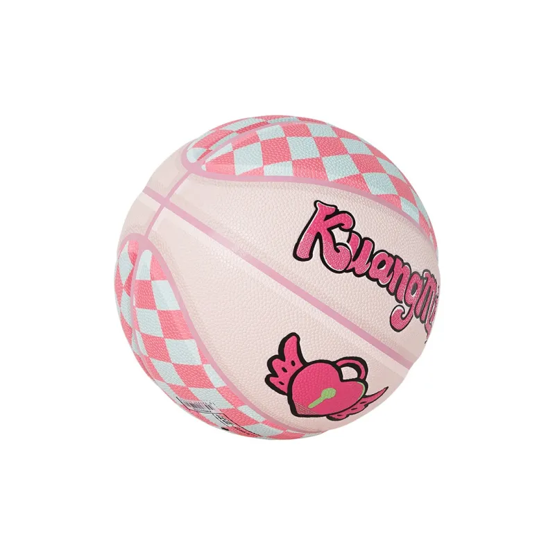 Kuangmi PU Basketball Sweetheart Pink Size 7 Training Unisex-3