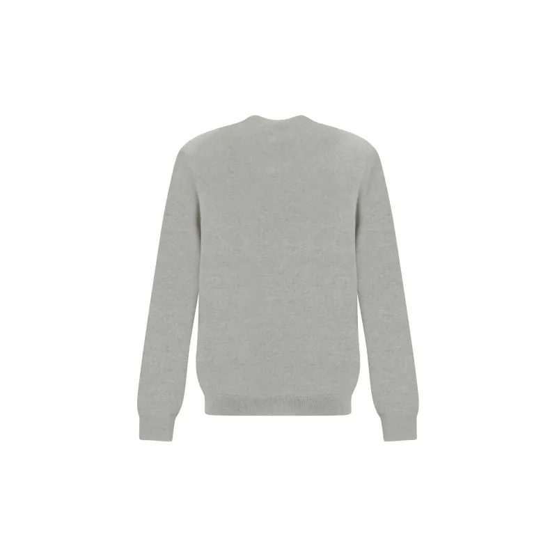 Maison Kitsune Fox Head Patch Knitted Cardigan-1