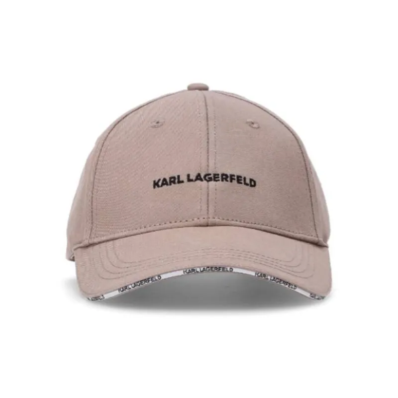 KARL LAGERFELD Recycled Cotton Cotton Baseball Caps Women's Light Brown-2