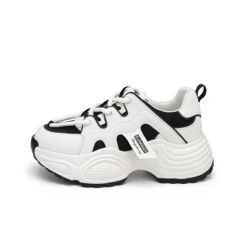 BAIJIHONG Breathable Lightweight Height Increasing Low Top Chunky Sneakers Women's