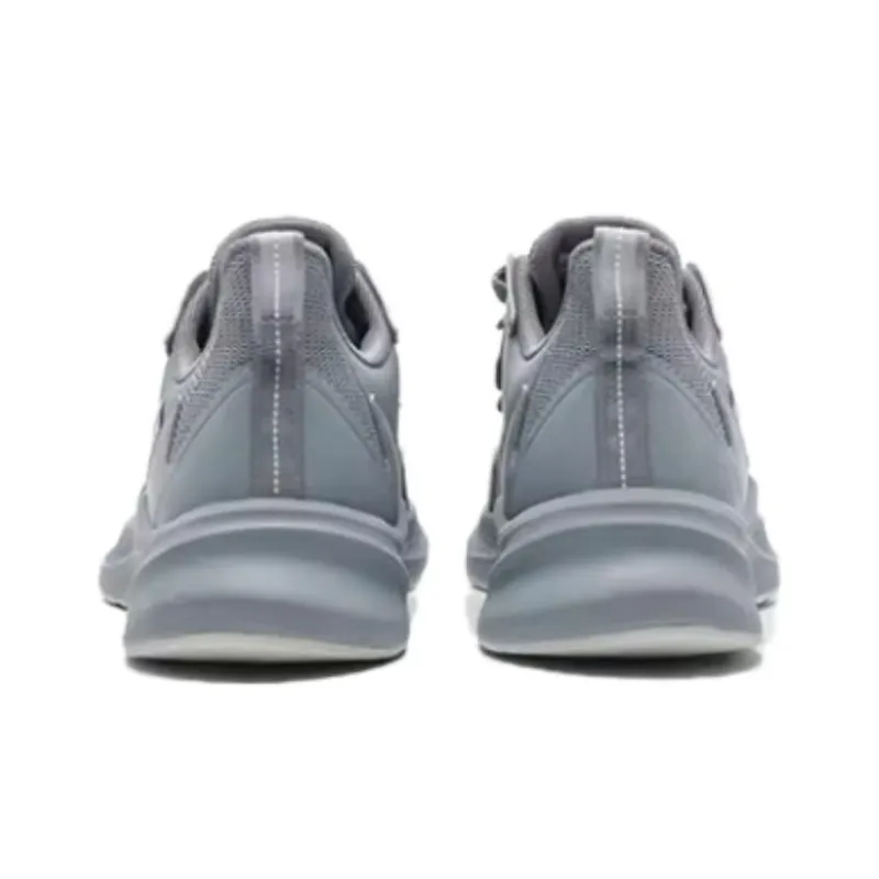 QIAODAN Cushioning Wear-Resistant Low-Top Running Shoes Men's Gray-2