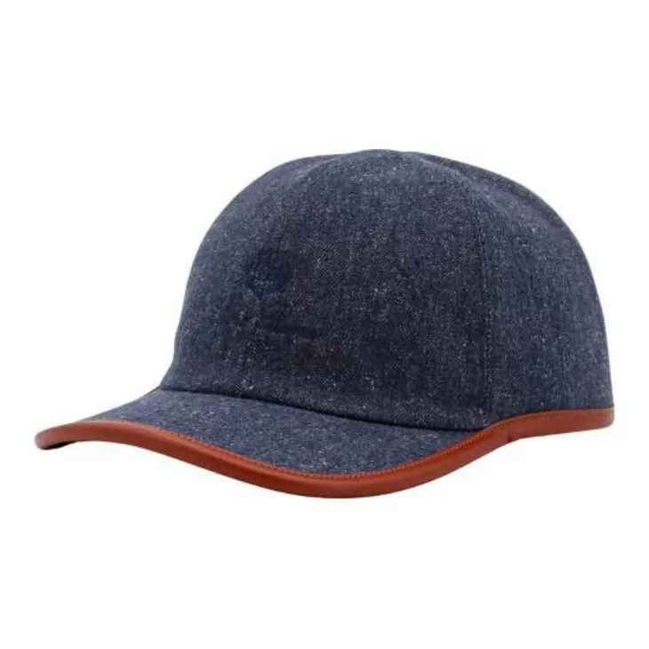Loro Piana Cotton, Calfskin, Urban Techwear Fabric Baseball Caps Unisex Blue-0