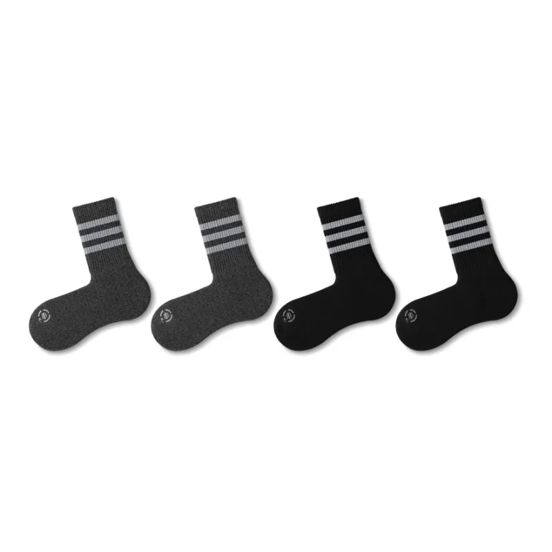 FUGEER Mid-Calf Socks Men's 4 Pack-15