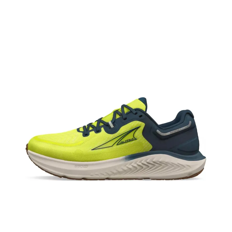 Altra Paradigm 7 Cushioned Slip Resistant Abrasion Resistant Low Top Running Shoes Men's Green Gray Blue-0