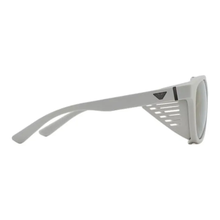 EMPORIO ARMANI Irregular Shape Sunglasses Men's Gray-2
