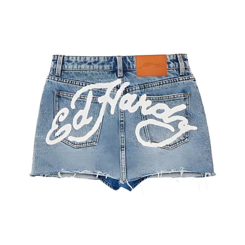 Ed Hardy SS24 Denim Short Skirts Women's Indigo-1