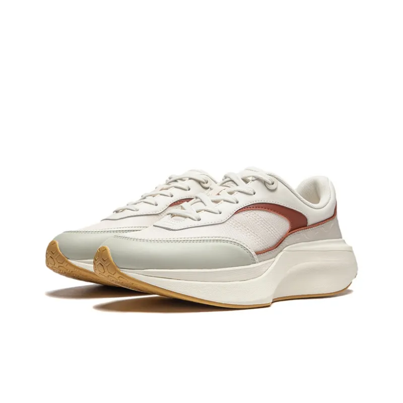 LI NING 1990 Xuanji Cushioning, Wear Resistant Low Top Running Shoes Women's White Gray Green-2