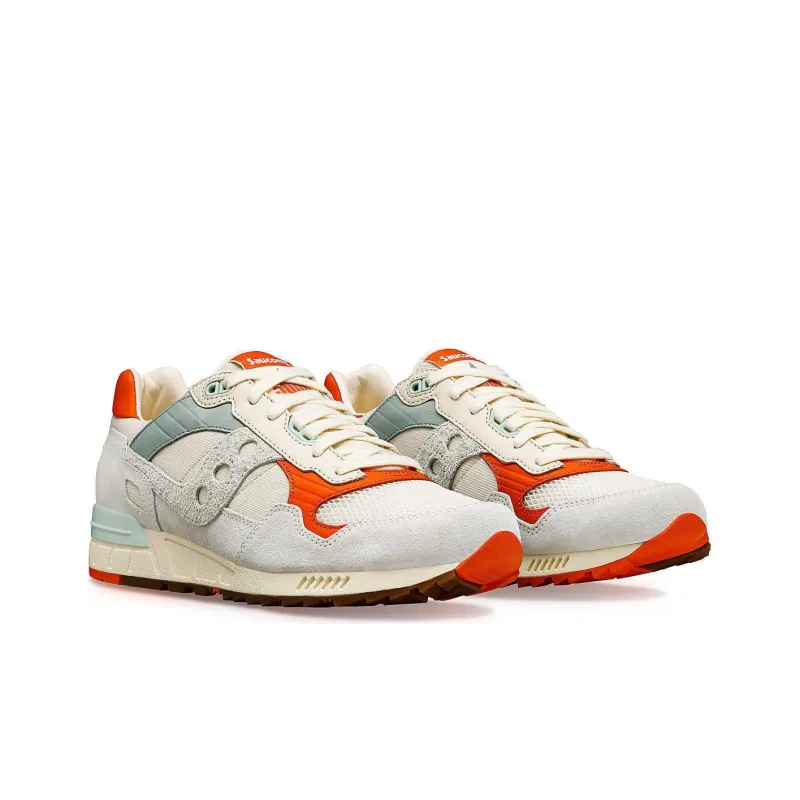Saucony Shadow 5000 Premium Light Beige Mint Orange-2