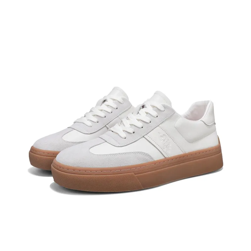 U.S. POLO ASSN. Minimalist Style German Army Trainers Height Increasing Lightweight Low Top Skateboard Shoes Men's-13