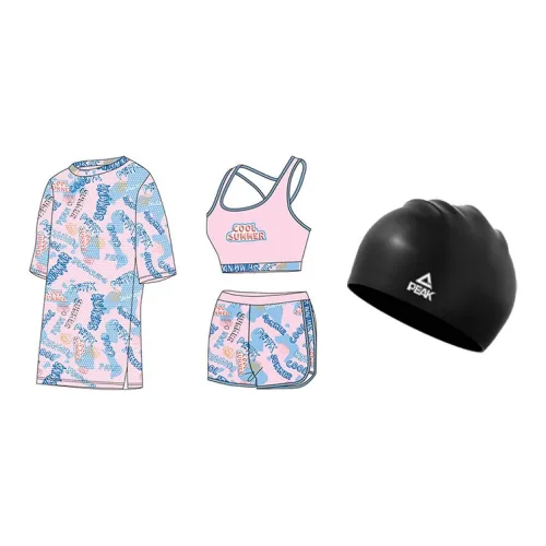 PEAK Swimming Sets Elastane Polyester Seaside Beach Bubble Hot Spring Women's