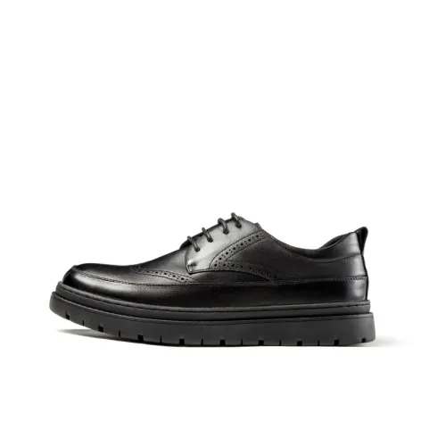 AOKANG Dress Shoes Men Low-Top