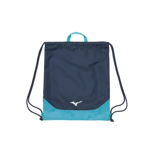 Mizuno Polyester Backpack Unisex Marine Blue & White
