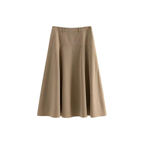 Solitary Casual Long Skirts Women's Warm Sand