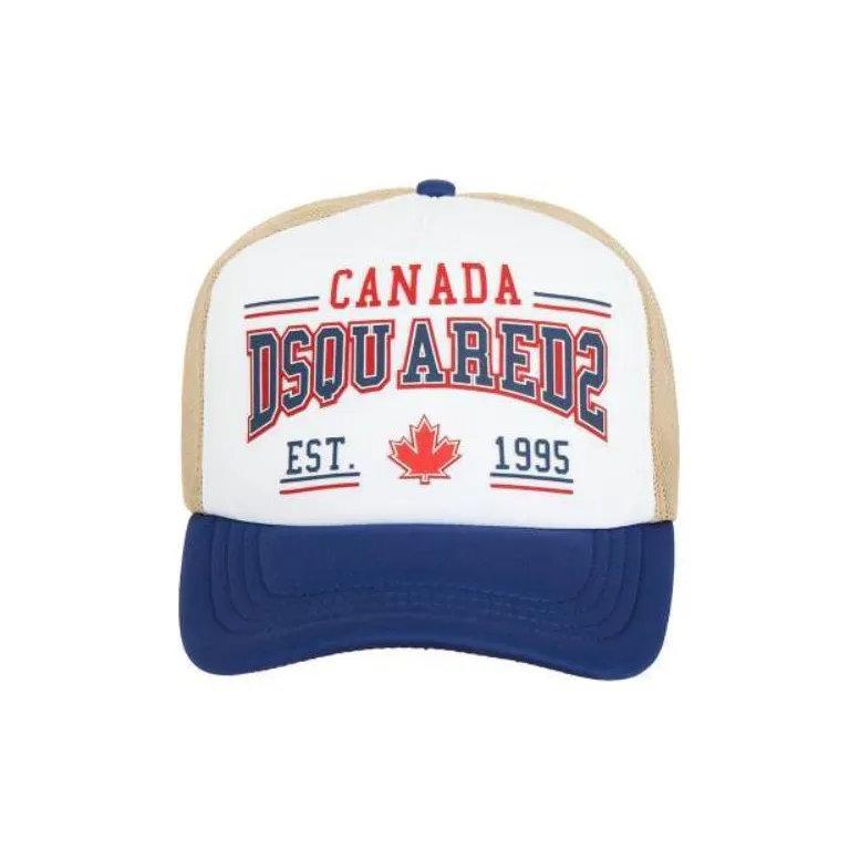 DSQUARED 2 Logo-Printed Mesh Panelled Baseball Cap-1