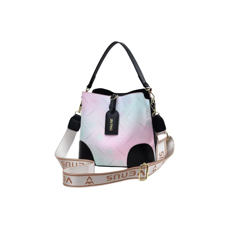 Weymond PU Bucket Bag, Crossbody, One Shoulder Handbag Women's Ecru/Blue/Purple/Pink/Brown/Black-16