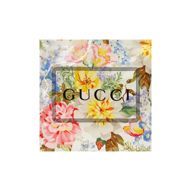GUCCI Coated Cotton Tote Bag Shopping Bag Shoulder Bag Handbag Medium Size Women's White/Multicolor-5