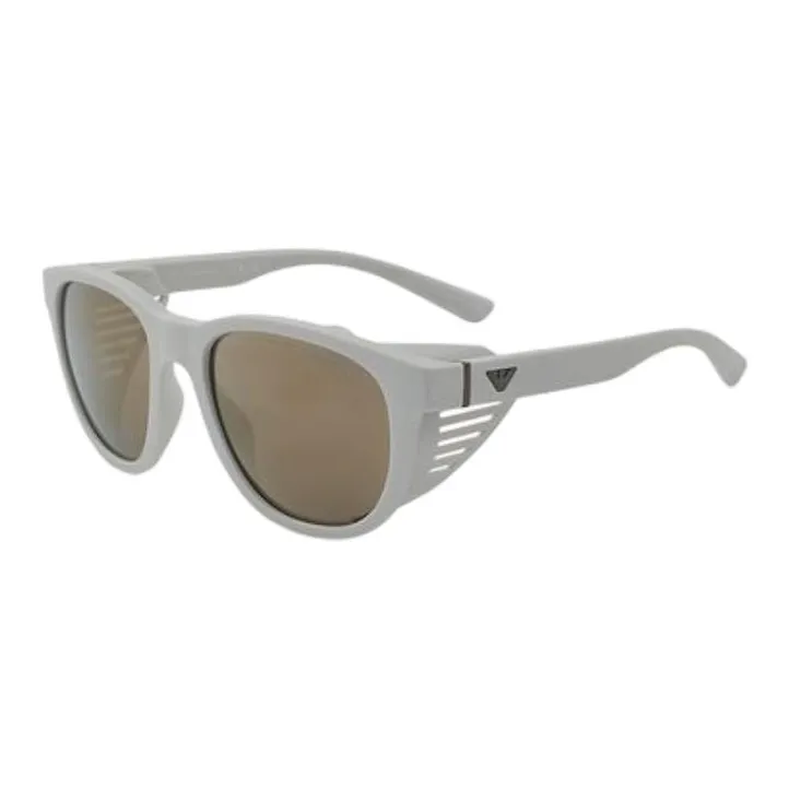 EMPORIO ARMANI Irregular Shape Sunglasses Men's Gray-1