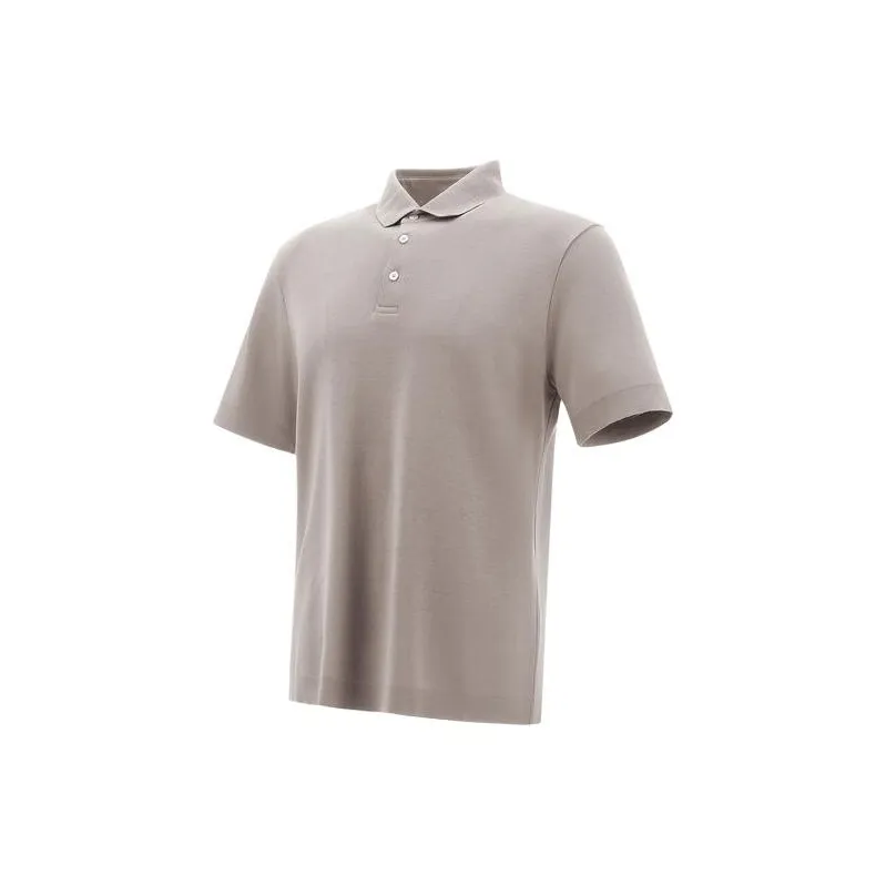 HERNO Short Sleeved Knitted Polo Shirt-1
