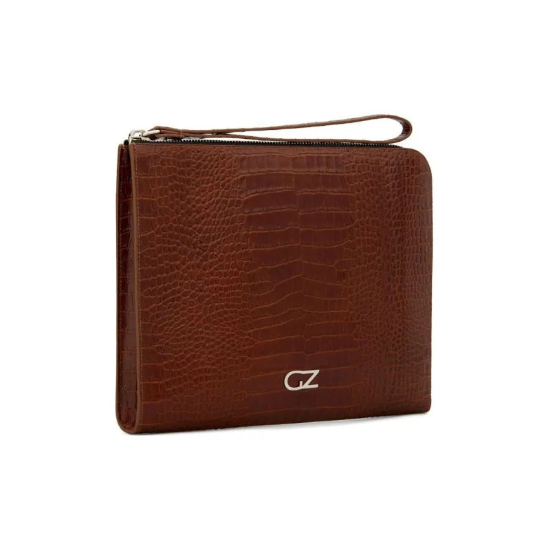 Giuseppe Zanotti/GZ Leather Clutch Men's Brown-1