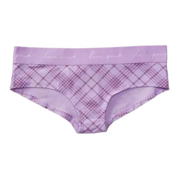 VICTORIA'S SECRET Underpants Women's 1 Pack Light Purple Check